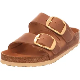 Birkenstock Arizona Big Buckle Nubukleder geölt schmal cognac 39