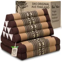 Livasia Thaikissen 2 Auflagen - 120x50x8cm - Dreieckskissen mit