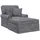 vidaXL Couch Polyester 1-Sitzer Dunkelgrau