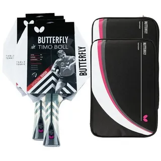 Butterfly Butterfly® Timo Boll Vision 3000 Tischtennisschläger | Tischtennis Racket Bat TT Profi Wettkampfschläger für technisch fortgeschrittene Spieler | ITTF zertifizierter Wakaba Belag | Griffform konkav