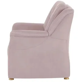 meinSofa Sessel Wilma Mikrofaser 90 x 100 x 97 cm Rosa/Pink