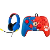 PDP Bundle Mario Nintendo Switch (Switch), Gaming Controller, Mehrfarbig