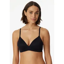 SCHIESSER Damen, BH gepaddet ohne Bügel - Invisible Soft, schwarz_166568, 75A - 75A