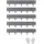 Vevor Rasenkante 990 x 207 x 15 mm 5 Stück Dunkelgrau