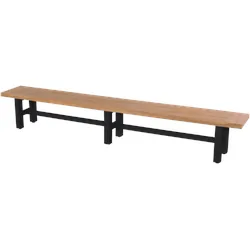 Hartman Sophie Yasmani Bank Aluminium/Teak 300 cm - Carbon Black