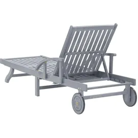 vidaXL Sonnenliege 200 x 68 x 86 cm Grau