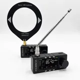 Mini Radio, SI4732 ATS V4, mit Teleskopantenne und Donut-Antenne 800 Mah Akku 1,9" IPS Farbdisplay,AM/FM/LSB/USB Betriebsmodi für Reisen und Radiobegeisterte (CNC-Gehäuse)