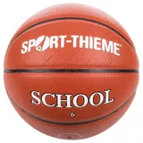 Sport-Thieme Basketball School | Für Schule, Verein & Freizeit | Geringer Luftdruckverlust durch Butyl-Blase | Hochwertiges Kunstleder | Orange | Trainings- & Streetbasketball | Indoor & Outdoor