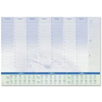 Sigel Schreibtischunterlage Time blau/grün Papier 59,5 x 41,0 cm, 30 Blatt