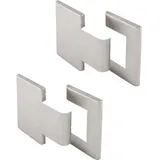 Colcom Abdeckkappe für 90 Grad Scharnier Glas-Glas Abdeckung Aluminium Edelstahl satiniert