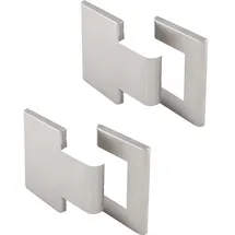 Colcom Abdeckkappe für 90 Grad Scharnier Glas-Glas Abdeckung Aluminium Edelstahl satiniert