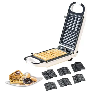 Rosenstein & Söhne 6in1-Snack-Maker Schwarz