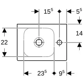 Geberit iCon Handwaschbecken  38 x 28 cm (127736600)