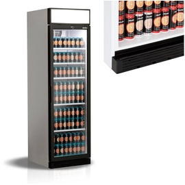 Simfer Getränkekühlschrank LED-Display, 406 Flaschen, Self-Closing Glastür mit schwarzem Alu-Rahmen, Energieklasse E
