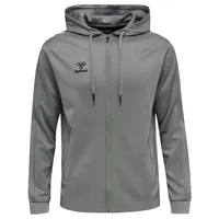hummel hmlCORE XK Poly Zip Hood Sweat - grau, L