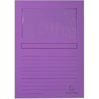 Exacompta 50101E Packung mit 100 Fenstermappen Forever,