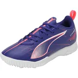 Puma Ultra 5 Play TT Jr Soccer Shoe, Lapis Lazuli White-Sunset Glow, 33