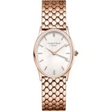 The Oval White MOP Steel Rose Gold mit Perlweißes Zifferblatt und 24x29 mm Roségold Gehäuse OWGSR-OV02 Edelstahl