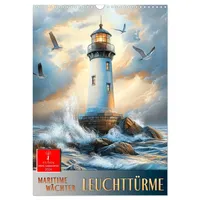 Calvendo Maritime Wächter - Leuchttürme (Wandkalender 2026 DIN A3