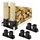 Relaxdays Holzstapelhilfe Metall 34 x 10 x 16 cm Schwarz