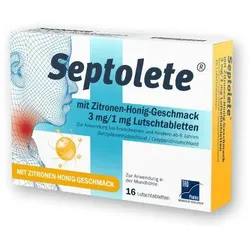 Septolete mit Zitronen-Honig-Geschmack 3 mg/1 mg 16 ST