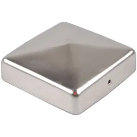 Baumarktplus 10x Pfostenkappe Edelstahl 101mm Pyramide Abdeckkappe Für Pfosten 10x10cm