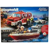 PLAYMOBIL® City Action Feuerwehr 70054 Löschfahrzeug mit Boot  NEU & OVP