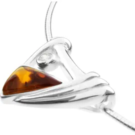 Ostsee-Schmuck Halsreif Gleiter-Verna Silber 925/Bernstein