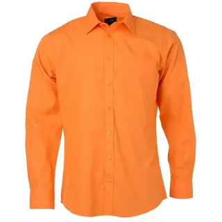 Langarm Hemd "JN678" - S - Orange