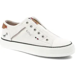 Weiße Turnschuhe Mustang Schlupfschuhe, 41