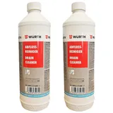 Würth 2 x Abflussreiniger Flüssig Rohrfrei Abflussfrei 1000 ml 0893117600 Rohrreiniger (2 tlg., [2-St) weiß