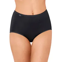 SLOGGI Damen Slip Maxi, Vorteilspack - 24/7 Microfibre, einfarbig Schwarz 42