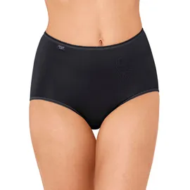 SLOGGI Damen Slip Maxi, Vorteilspack - 24/7 Microfibre, einfarbig Schwarz 42