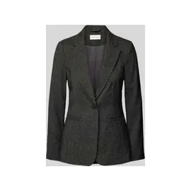 Tom Tailor Jackenblazer Blazer in Melange-Optik mit 1-Knopf-Verschluss, Black, 38