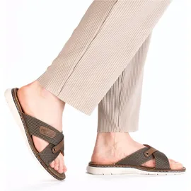 Rieker Herren Pantolette, grün, 42 EU