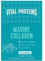 VITAL PROTEINS Marine Collagen - Collagène Marin, Poudre sans goût ni odeur Sachet(S) 10x10 g