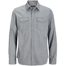 JACK & JONES Essential Sheridan Langarmhemd Light Grey Denim L