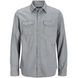 JACK & JONES Essential Sheridan Langarmhemd Light Grey Denim L