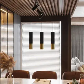 Sollux LOOPEZ 1xGU10 29 cm schwarz/gold