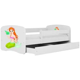 raumhirsch furniture Kinderbett Meerjungfrau 80 x 180 cm Holzwerkstoff weiß