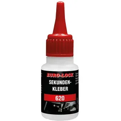 Sekundenkleber EURO-LOCK E 620 für poröse und saugende Materialien, 20g Dosierflasche