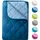 Wometo Microfaser Sommer Steppbett 155x220 dunkelblau & blau / OEKO-TEX / kochfest 95° / Leichtsteppbett für heiße Tage / ohne Bezug verwendbar