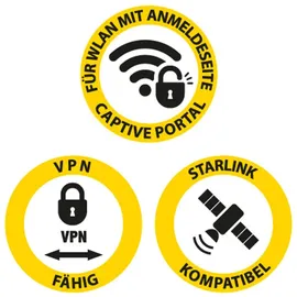 Selfsat MWR 5540 5G Cat 12 WLAN Router bis 2,6 Gbps inkl. SELFSAT 5G Antenne weiß