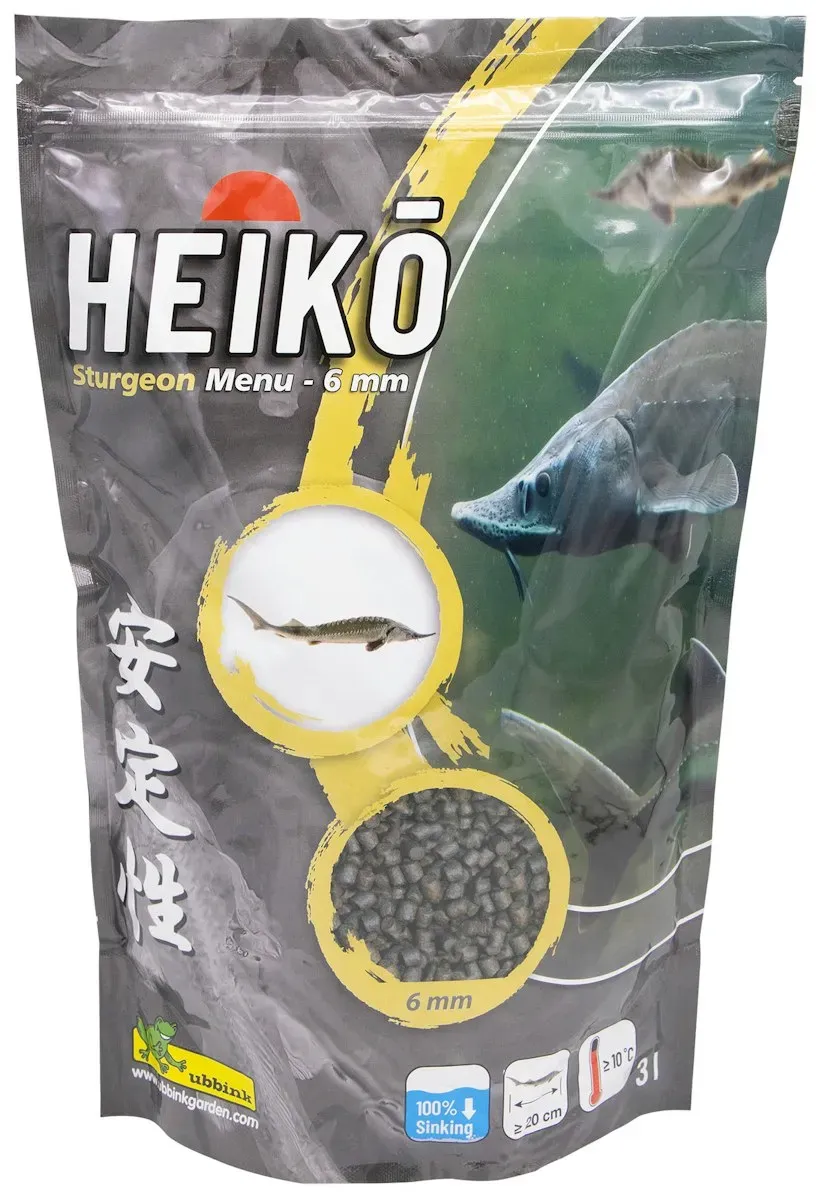 Ubbink HEIKO - Sturgeon Energy Menu 6mm - fördert das Wachstum von Stören und ihre natürliche Pigmentierung, Alleinfutter in 6 mm Pellets 3l