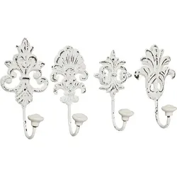 Wandhaken HOME AFFAIRE "Ivy", weiß, B:8cm H:17cm L:6,5cm, Haken