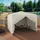 Woltu Faltpavillon 3 x 3 m inkl. 4 Seitenteile Weiß