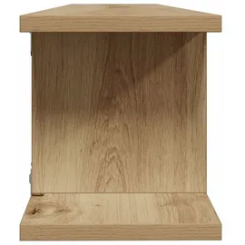 vidaXL Wandregale 2 Stk. CD-Regal 90 x 18 x 20 cm Braun