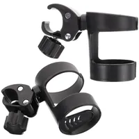 Homoyoyo 2 Stück Universeller Getränkehalter für Gehhilfen und Rollstühle Verstellbarer Tragbarer Becherhalter für Kinderwagen Leichter Klemmsystem-wasserflaschenhalter für Senioren und