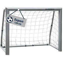 Hudora Fussballtor Expert 120 (stabil, langlebig, wetterbeständig) weiss - 120x80x60cm