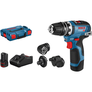 Bosch GSR 12V-35 FC Professional inkl. 2 x 3 Ah + L-Boxx 06019H3000